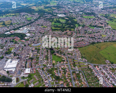 Aerial photo of the town known as Yeadon within the metropolitan ...