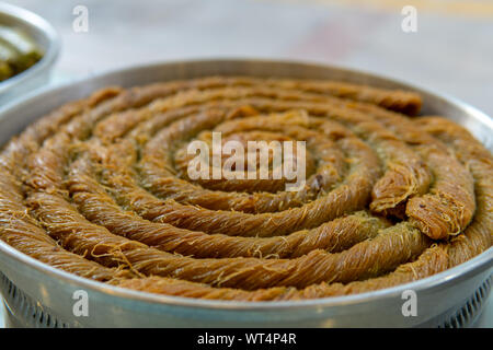 World famous baklava in Gaziantep southeast turkey Stock Photo