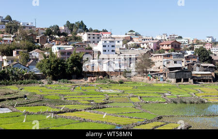 View of Antananarivo, capital city of Madagascar Stock Photo