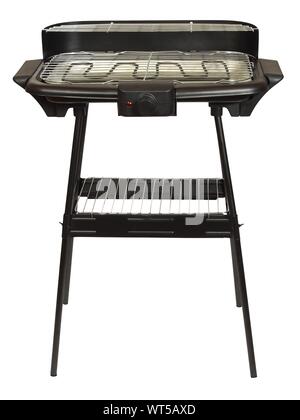 Electric barbecue grill isolated on white background Stock Photo