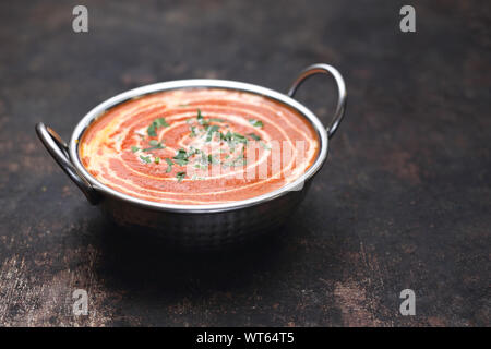 Indian tikka masala soup. Aromatic cream soup Stock Photo