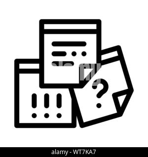 Paper Question And Exclamatory Sign Agile Vector Stock Vector