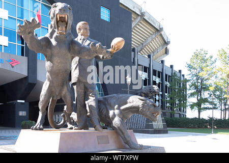 Charlotte, USA - February 24, 2019: View of the Bank of America Stadium in Charlotte, USA. The stadium is a football stadium with 75,412 seats. Stock Photo