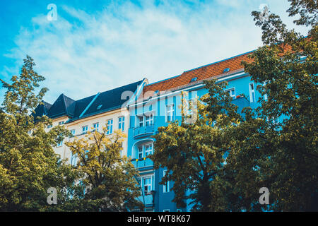 Typical apartment building in central Berlin Stock Photo
