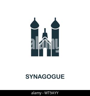 Synagogue vector icon symbol. Creative sign from buildings icons collection. Filled flat Synagogue icon for computer and mobile Stock Vector