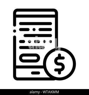 Financial Accounting On Smartphone Screen Vector Stock Vector