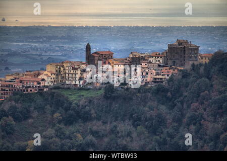 Panoramic view of Genzano di Roma, Italy Stock Photo