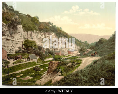 Middleton Dale, Derbyshire, England; Forms part of: Views of the British Isles, in the Photochrom print collection.; Stock Photo