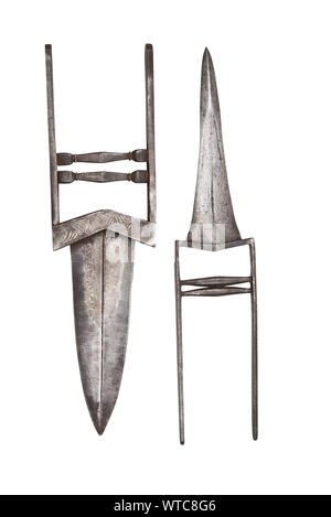 A set of two indian katar daggers of the 19th century Stock Photo