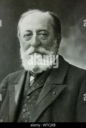 Charles-Camille Saint-Saëns (1835 – 1921) was a French composer, organist, conductor and pianist of the Romantic era. Stock Photo