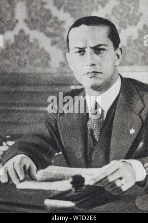 Count Galeazzo Ciano and Benito Mussolini, 1939 Stock Photo - Alamy