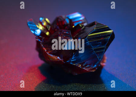 Gemstone nugget. Transparent Raw Ruby Stock Photo
