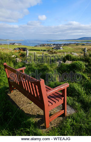 Outertown Road with a view towards Stromness Orkney, Scotland Stock Photo