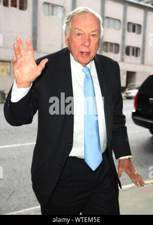 ***FILE PHOTO*** T. Boone Pickens Has Passed Away at 91. July 08, 2014: T. Boone Pickens at the CBS This Morning to talk about his 6 year energy plan in New York.Credit:RWMediaPunch Stock Photo