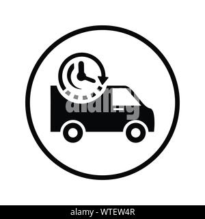 On-Time Delivery / Schedule Pickup Icon Stock Vector