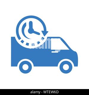On-Time Delivery / Schedule Pickup Icon Stock Vector