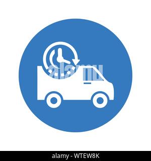 On-Time Delivery / Schedule Pickup Icon Stock Vector