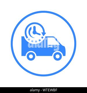 On-Time Delivery / Schedule Pickup Icon Stock Vector