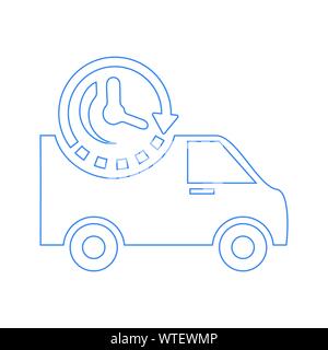 On-Time Delivery / Schedule Pickup Icon Stock Vector