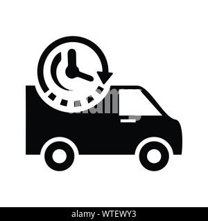 On-Time Delivery / Schedule Pickup Icon Stock Vector