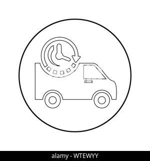 On-Time Delivery / Schedule Pickup Icon Stock Vector