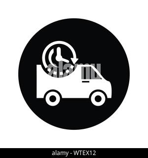 On-Time Delivery / Schedule Pickup Icon Stock Vector