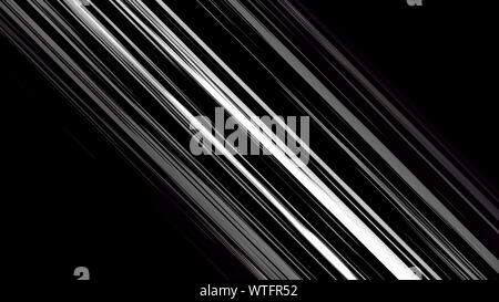 Comic speed Black and White 3d illustration abstract anime background. Stock Photo