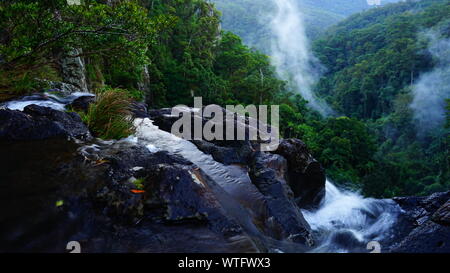 Purling Brook Falls During Foggy Weather