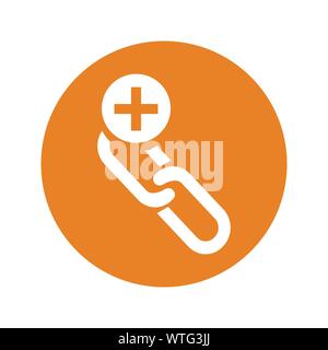 Add Link, Link Building, hyperlink, back link Icon Stock Vector