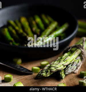 Fresh green asparagus from peru Stock Photo