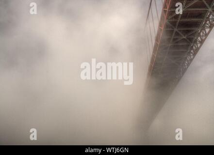Golden Gate Bridge Covered Fog