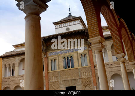 Real Alcazar, Seville, Spain. Stock Photo