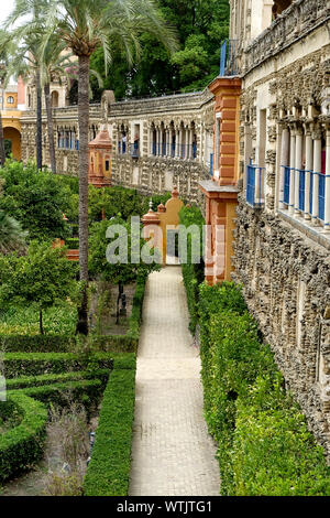 Real Alcazar, Seville, Spain. Stock Photo