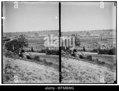 Mount of Olives, Bethany, etc. Jerusalem from Olivet Stock Photo