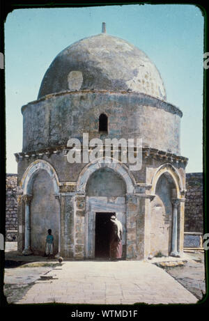 Mount of Olives, Bethphage and Bethany. Mt. of Olives, Dome of the Ascension Stock Photo