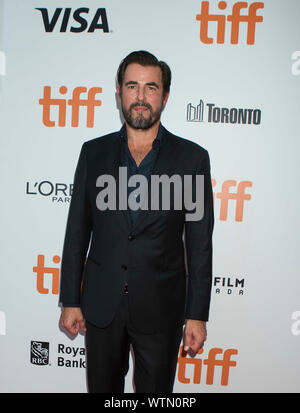 Toronto, Canada. 11th Sep, 2019. Actor Claes Bang poses for photos before the North American premiere of the film 'The Burnt Orange Heresy' at Roy Thomson Hall during the 2019 Toronto International Film Festival (TIFF) in Toronto, Canada, on Sept. 11, 2019. Credit: Zou Zheng/Xinhua Stock Photo