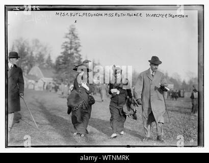 Mrs. A. Butler-Duncan; Miss Ruth Moller; Warcher Thompson Stock Photo