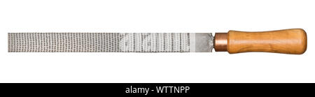Large size rasp for wood and other materials isolated on white. Stock Photo