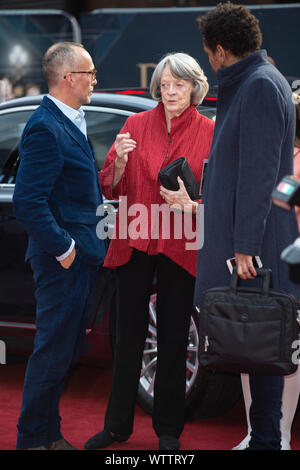 London, UK. 09th Sep, 2019. Maggie Smith attends the World Premiere Of Downton Abbey at Leicester Square in London. Credit: SOPA Images Limited/Alamy Live News Stock Photo