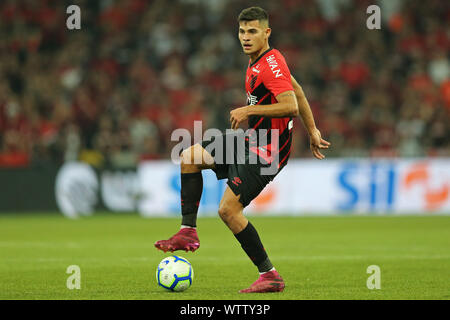 11th September 2019, Arena da Baixada, Curitiba, Brazil; Brazilian Cup final, Athletico versus Internacional; Bruno Guimar&#xe3;es of Athletico - Editorial Use Only. Stock Photo