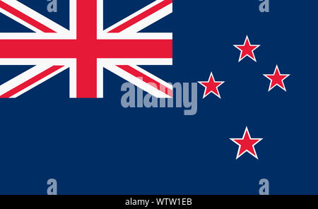 A New Zealand Ensign Flag background illustration union flag southern cross Stock Photo