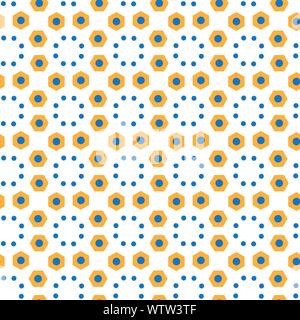 Simple vector seamless abstract pattern on a white background. Stock Vector