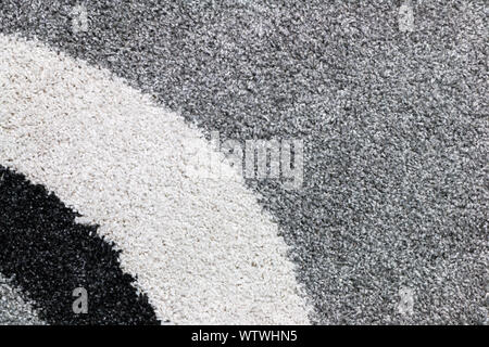 Gray carpet texture background with round lines Stock Photo