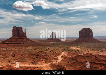 Day view of the Monumet Valley USA Stock Photo