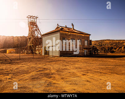 Old mine shaft in Broken Hill, NSW, Australian aoutback Stock Photo - Alamy