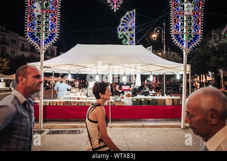 MOLA DI BARI / ITALY - SEPTEMBER 2019: Traditional religious celebrations of Mother Mary, the patronal feast Stock Photo