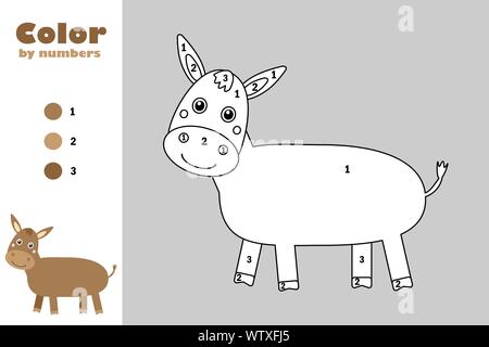 How To Draw a Donkey (Cute & Easy Step by Step Guide) - Rainbow Printables