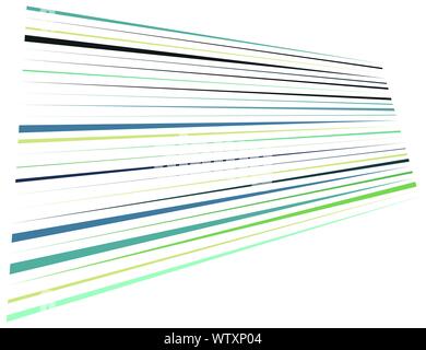 3d lines pattern in perspective. Oblique, slanting stripes. Diminishing parallel, straight skew strips, streaks texture.Asymmetric dynamic lines abstr Stock Vector