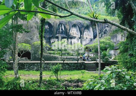 People At Historic Gunung Kawi Temple