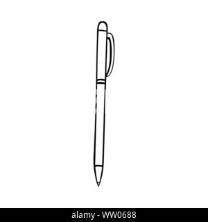 Black and white pen vector Stock Vector